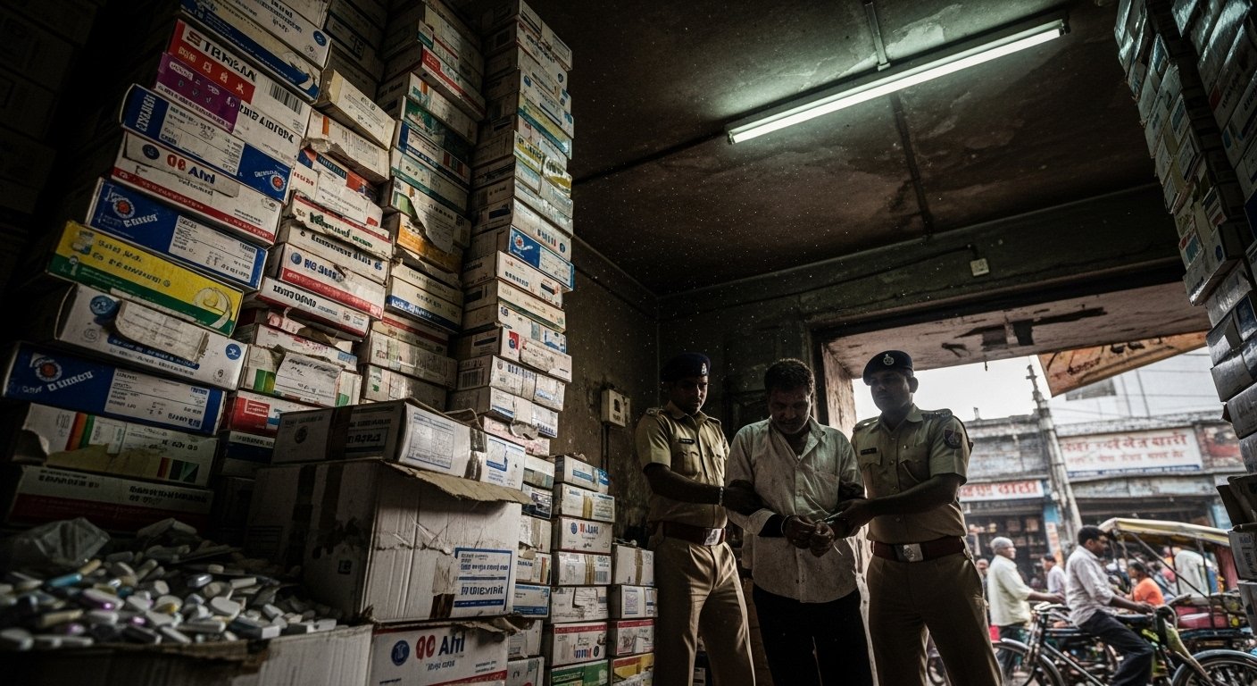 Muzaffarnagar: Massive Racket of Counterfeit Drugs Worth ₹3.5 Crore Puts Lives of Lakhs of Patients at Risk; Trader Arrested!