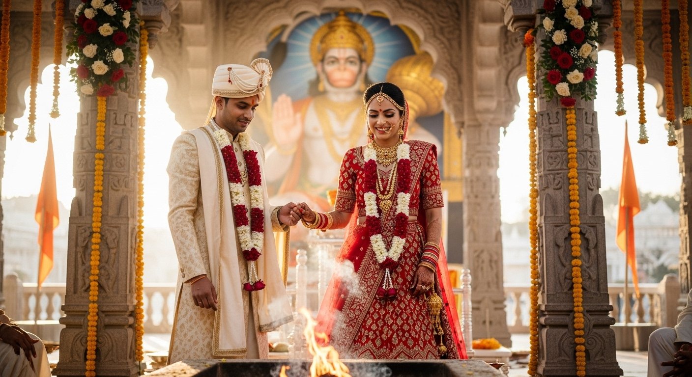 फलकनाज बनीं फलक बाजपेयी: यूपी के हनुमान मंदिर में प्रेमी संग लिए सात फेरे, शादी हुई वायरल