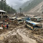 Nature's fury in Himachal: 5 people trapped in Mandi, 10 buses swept away in Dharampur, vehicles buried by landslide in Shimla.