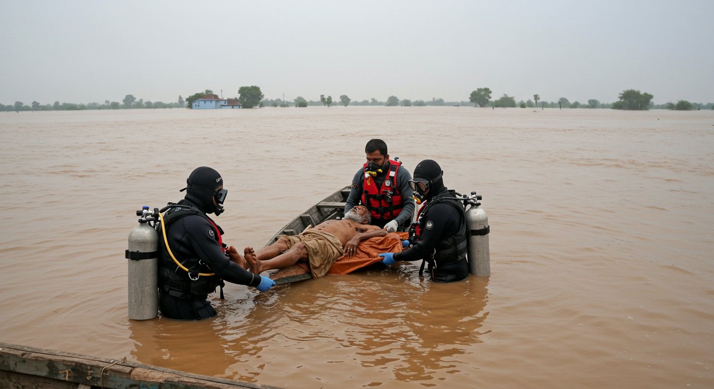 Farrukhabad Flood Havoc: Farmer Tragically Drowns to Death, Divers Recover Body