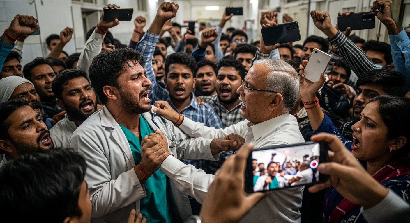 Farrukhabad: Scuffle with doctor, abuse with CMO, 'Muradabad' slogans raised, incident goes viral!