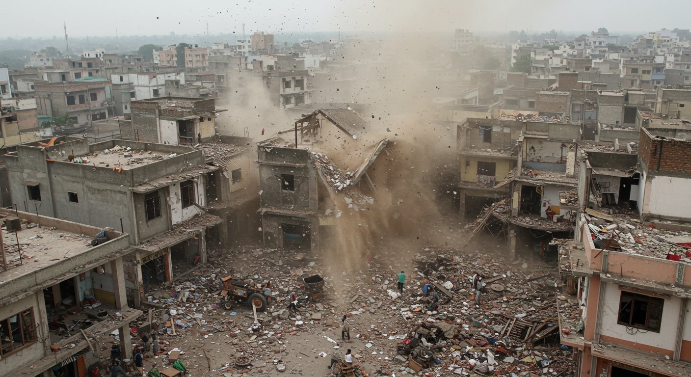 फतेहपुर में भीषण धमाका: छत पर मिले शरीर के टुकड़े, 500 मीटर तक कांपे मकान; देखें दिल दहलाने वाली तस्वीरें