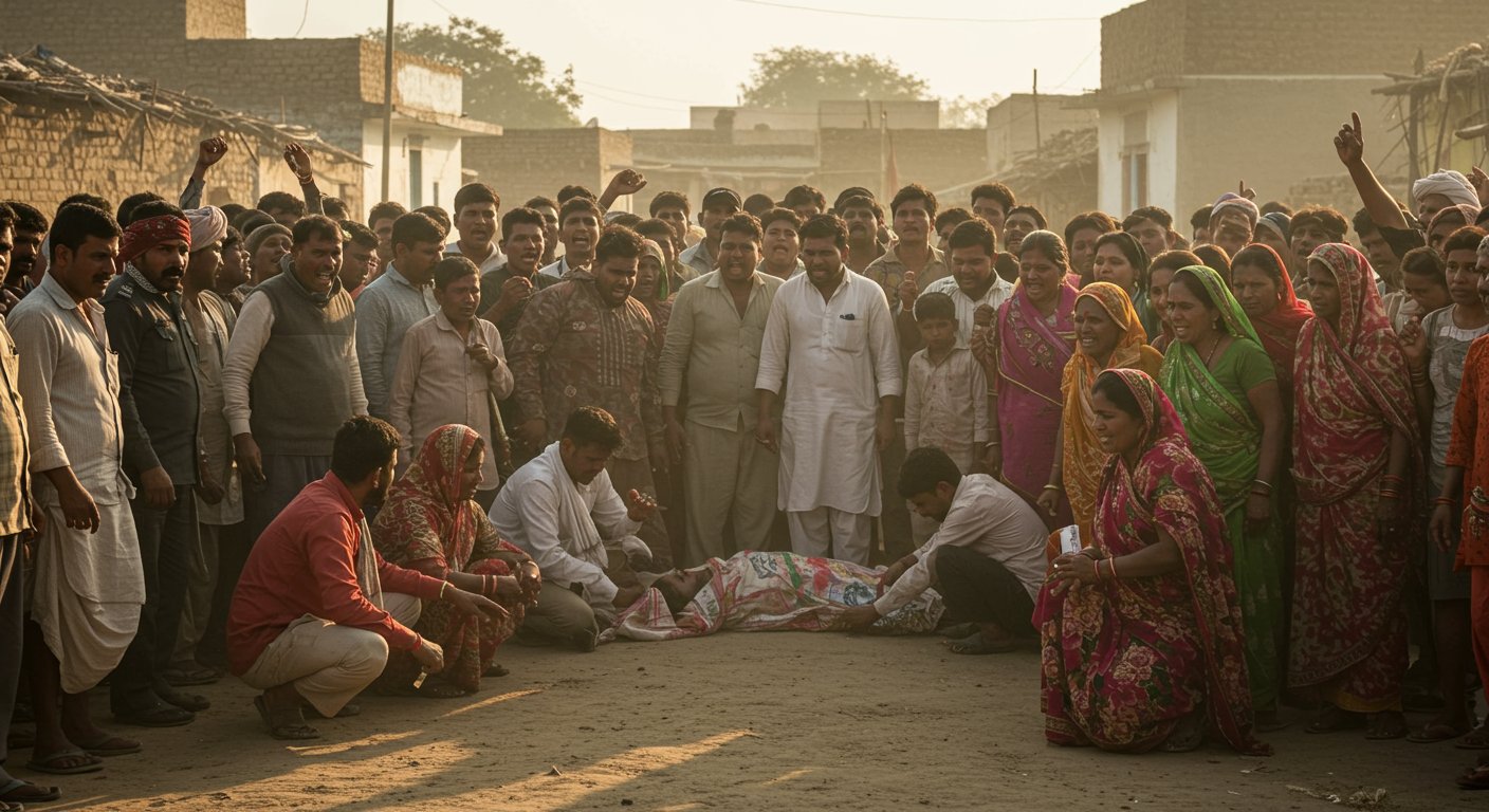 Sensational Incident: Father-Son Duo Launch Deadly Attack on Neighbors in UP; Villagers' Anger Erupts After Youth's Death