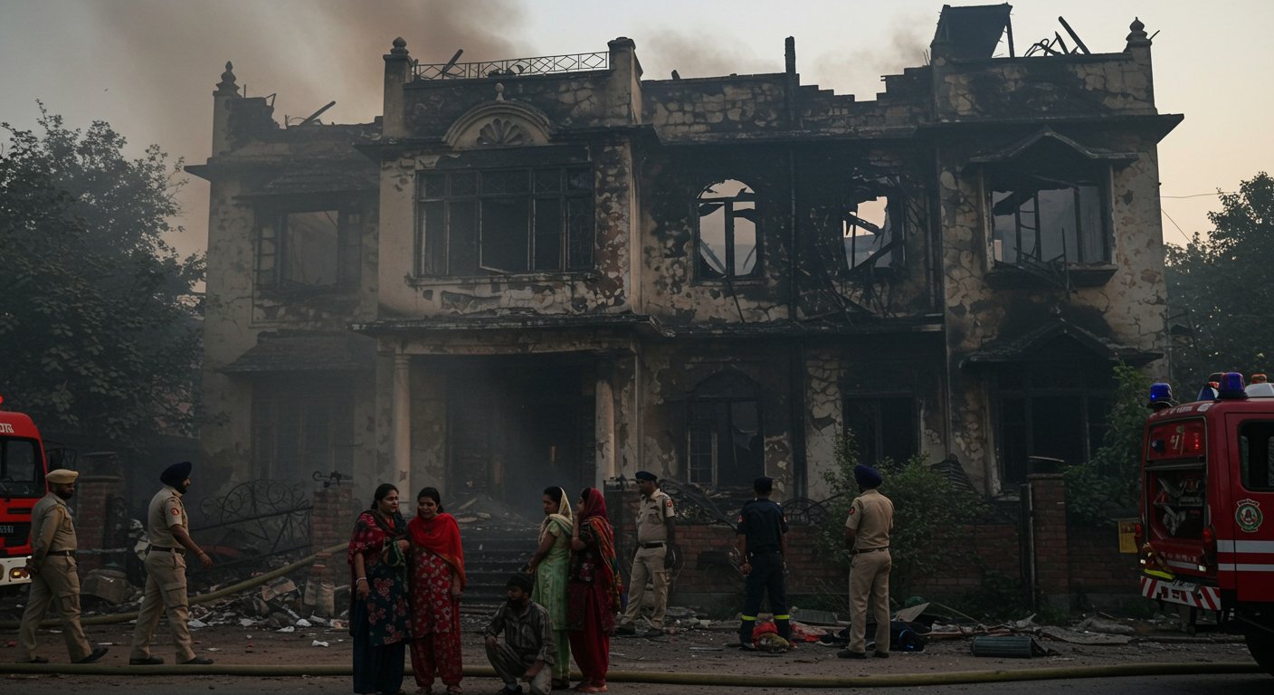 लुधियाना अग्निकांड: हौजरी कारोबारी भाइयों की कोठी में भीषण आग, पैरालाइज दादी और पोते की दम घुटने से दर्दनाक मौत, चार ने भागकर बचाई जान