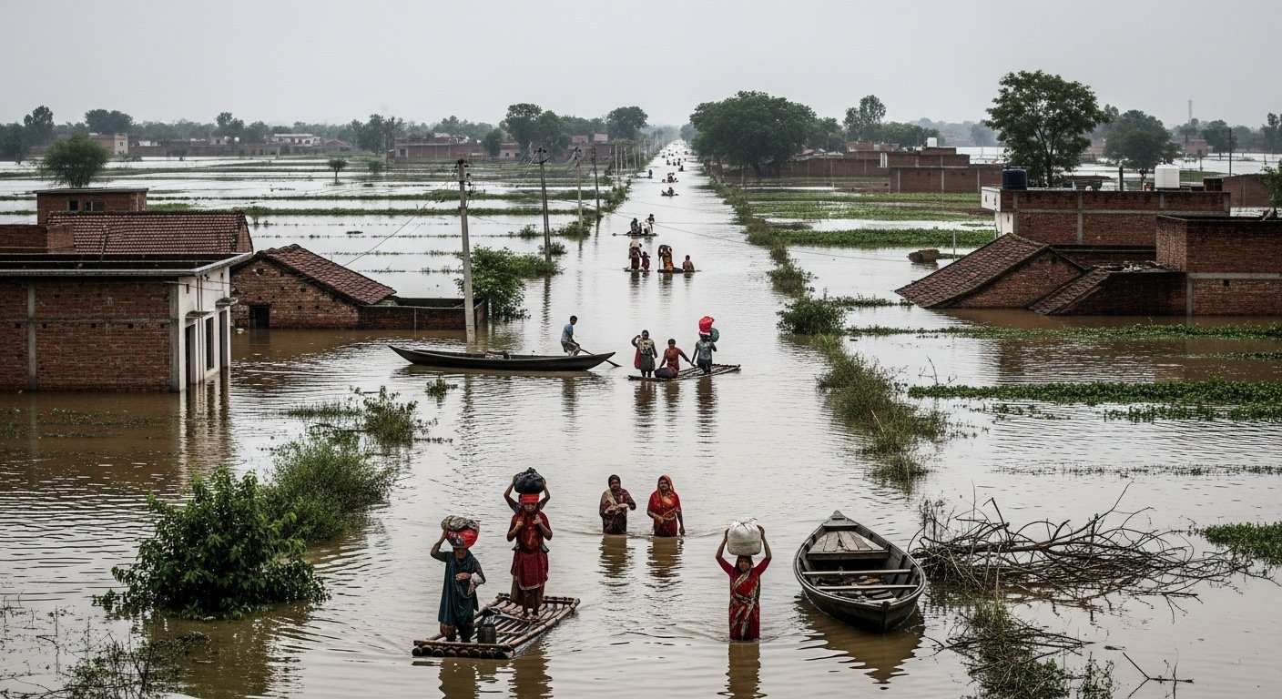 Horrific Flood in Pilibhit: 9-Year-Old Boy Drowns to Death, Many Villages Inundated, Thousands Affected