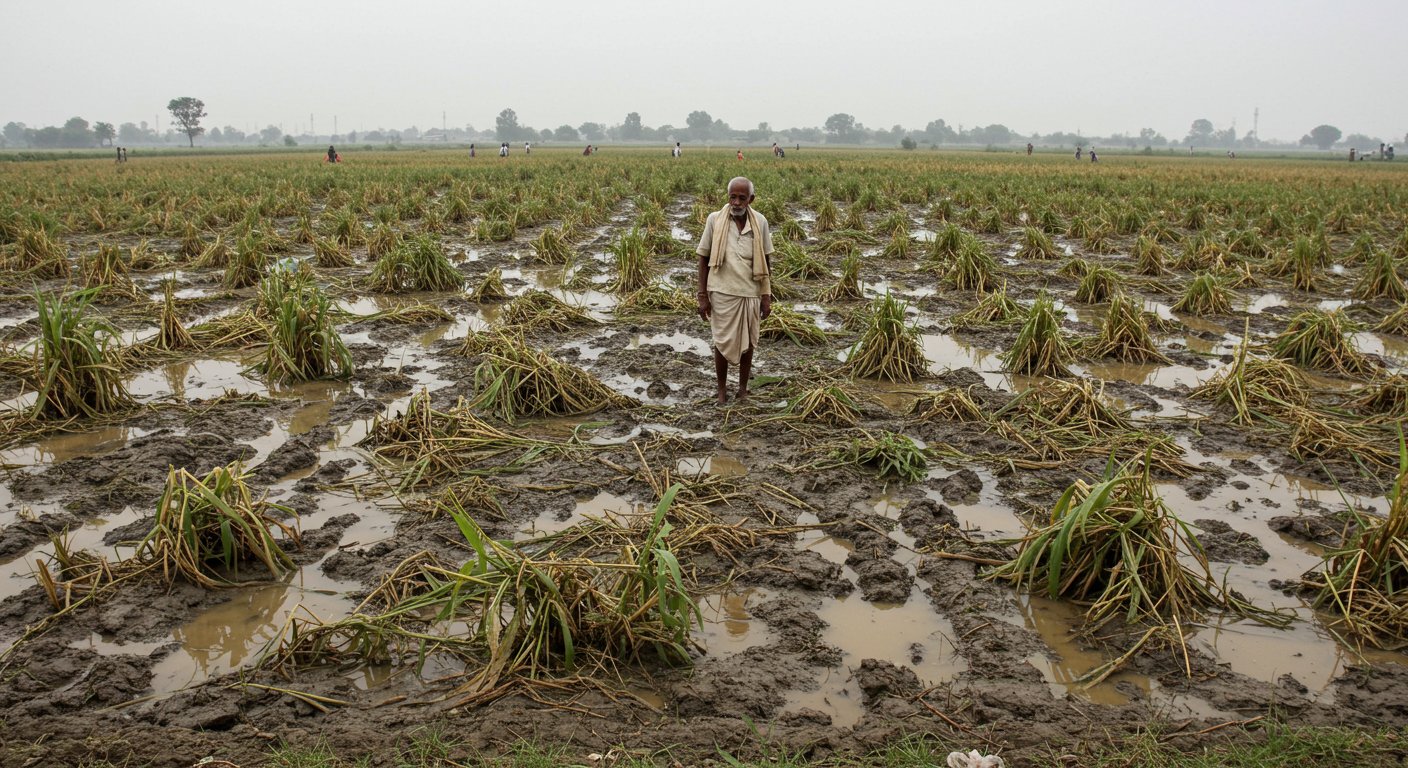 Flood's Devastation in UP: 12,000 Bigha Crops Devastated, Millet and Vegetables Destroyed, Farmers Face Calamity!