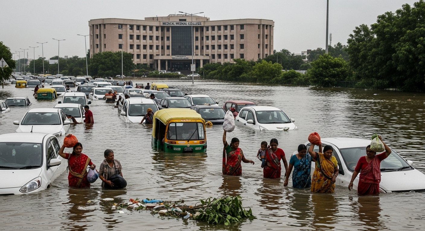 Floods wreak havoc in Shahjahanpur: Delhi Highway submerged, Medical College inundated, normal life disrupted