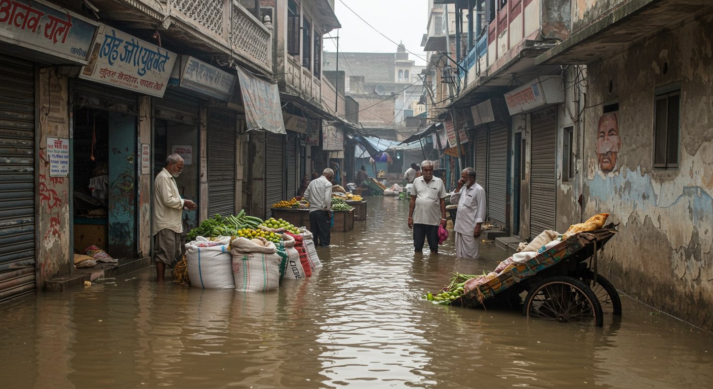Yamuna's Havoc in UP! Floods Halt Business, Food Supply Orders Stopped, Traders Express Their Pain.