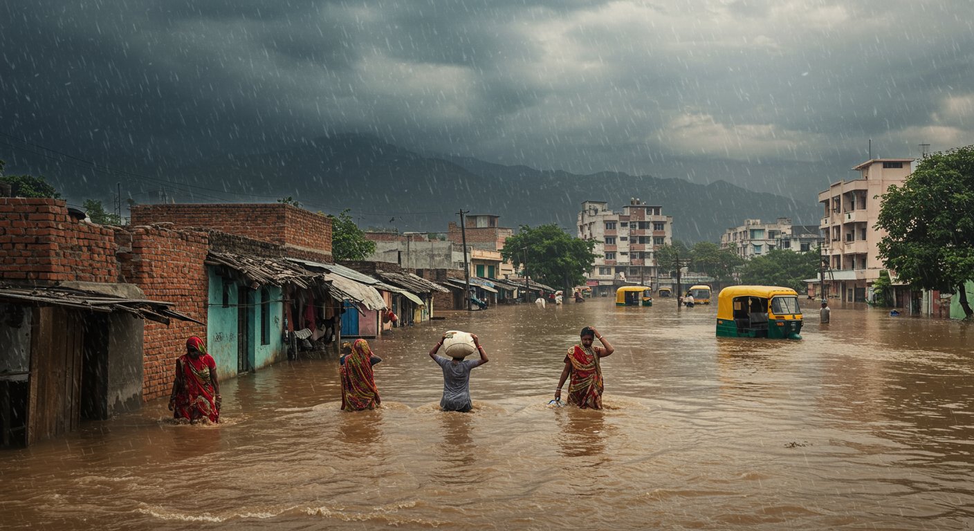 Punjab Flood Fury: 29 Killed in 12 Districts, Work From Home in Gurugram, Haryana; Schools Shut in Uttarakhand