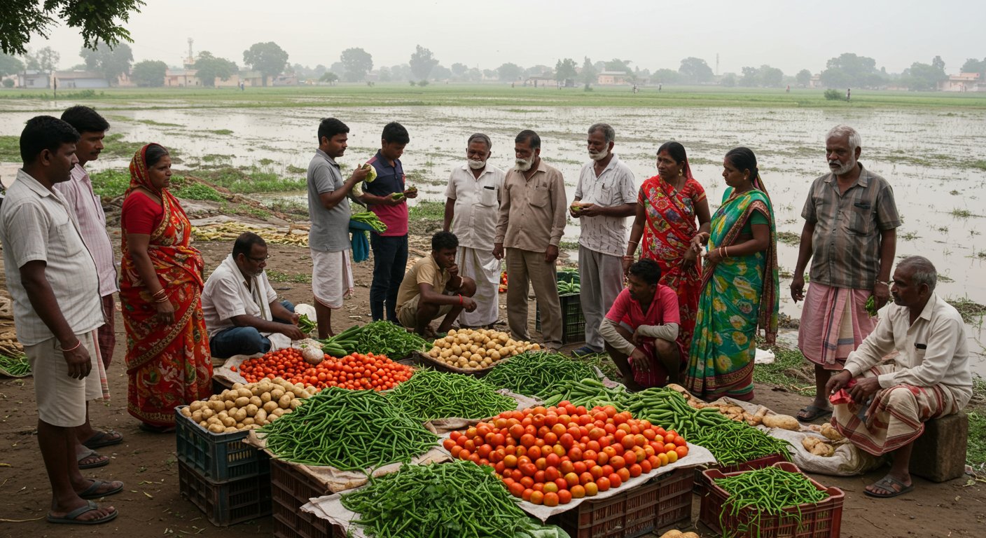 Devastating Floods Wreak Havoc in Bareilly: Crops Submerged in Fields, Vegetable Prices Skyrocket, People Distressed