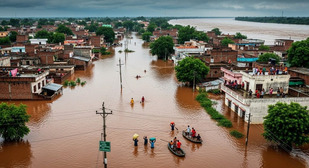 Devastating floods in Pilibhit: Many city neighborhoods submerged, Devha river water reaches Bisalpur Road; Sharda River wreaks havoc in Puranpur.