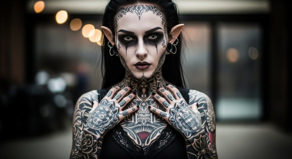Tattoo Craze: Woman Transforms Herself into a 'Ghost', World Stunned!