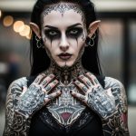 Tattoo Craze: Woman Transforms Herself into a 'Ghost', World Stunned!