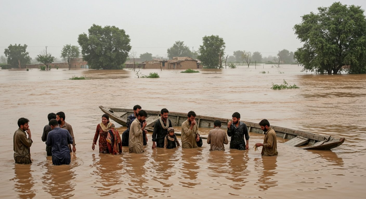 Boat Capsizes During Flood Rescue in Pakistan's Punjab, Kills 5