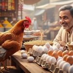 A hen went to the market to buy an egg; you won't stop laughing after hearing the shopkeeper's question!