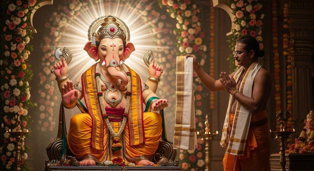 Lalbaugcha Raja receives special blessings from Kashi Vishwanath Dham: Will wear sacred Angavastram, dupatta sent.