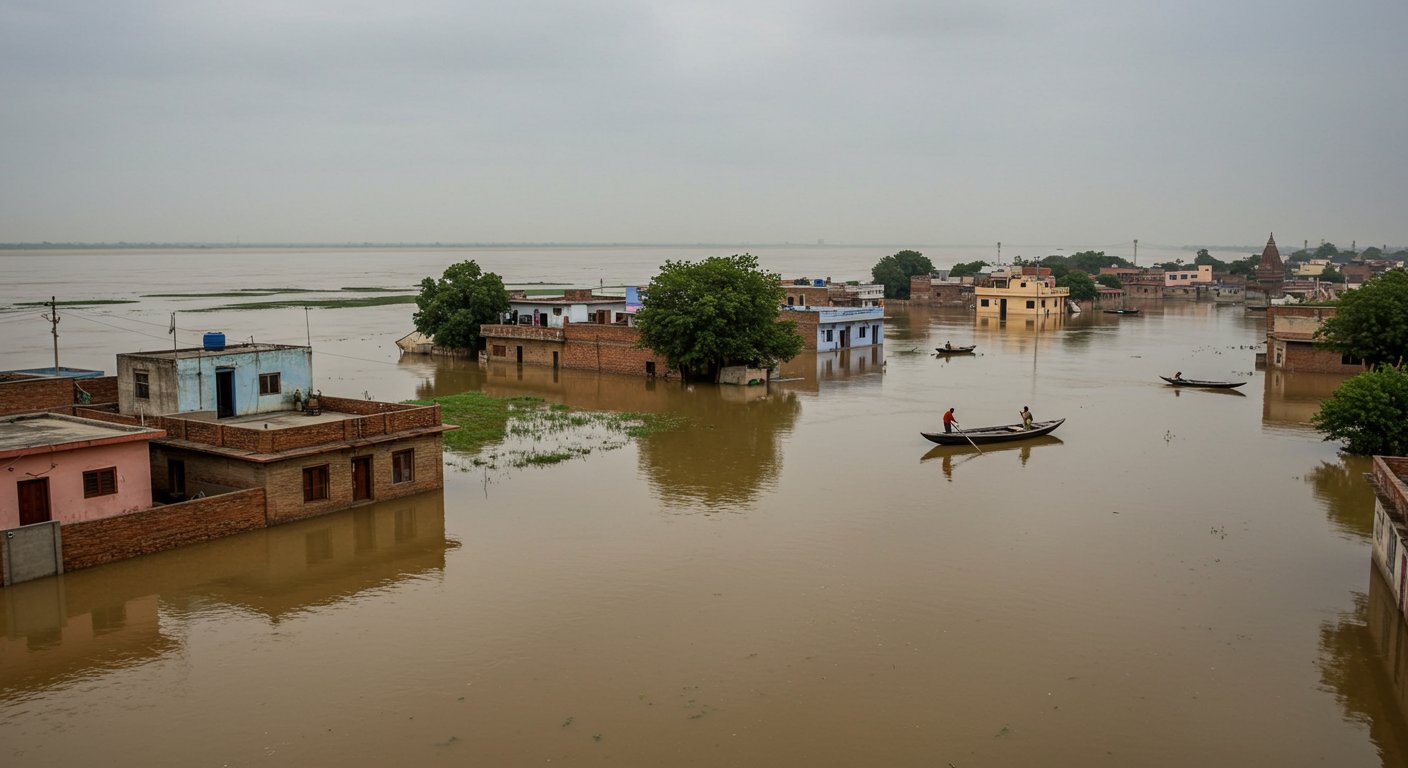 Ganga's Fury in UP: 21 Centimeters Above Danger Mark, 30 Localities Submerged, Water Enters Fields