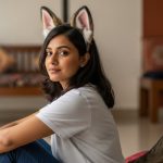 Unique Identity! This girl considers herself a dog, wears ears and a tail; video goes viral.