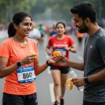 Girl Running Marathon, Boyfriend Feeds Her Snacks Mid-Race, Heartwarming Video Goes Viral