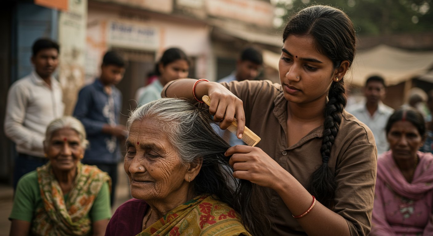 Girl's Unique Talent: Removes Lice for Money; People Call Her Crazy, But the Reality is Different!