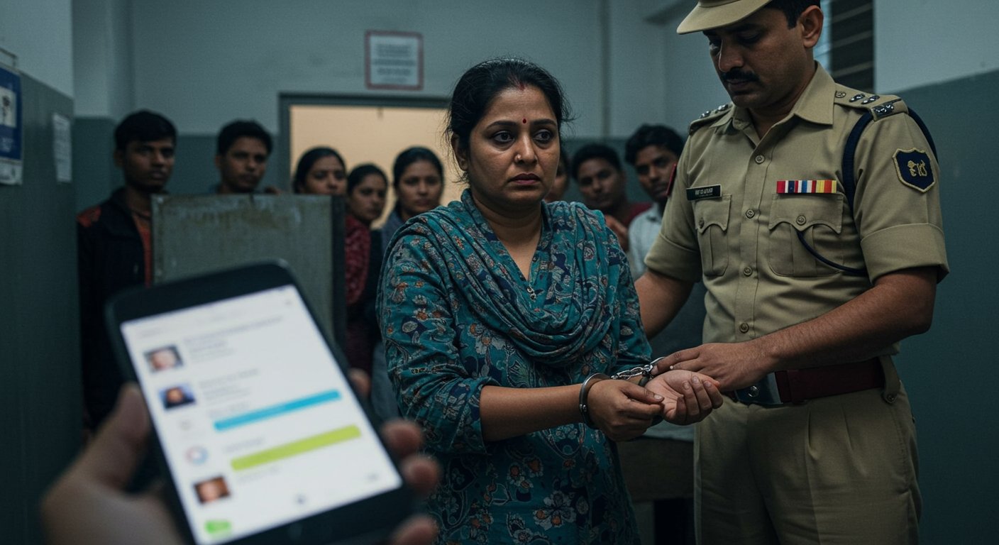 Woman Arrested for Sending Vulgar Messages, Including 'Give Me a Love Bite!', to Minor Boy; Sparks Uproar in Society