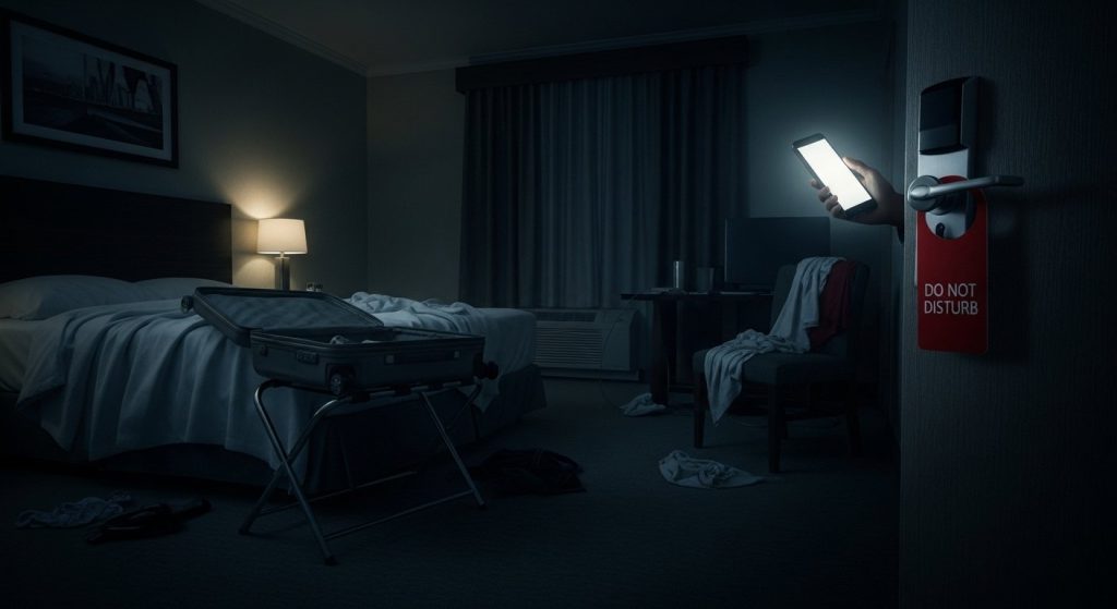 Going to a hotel for the night? Don't turn on the light the moment you enter the room!