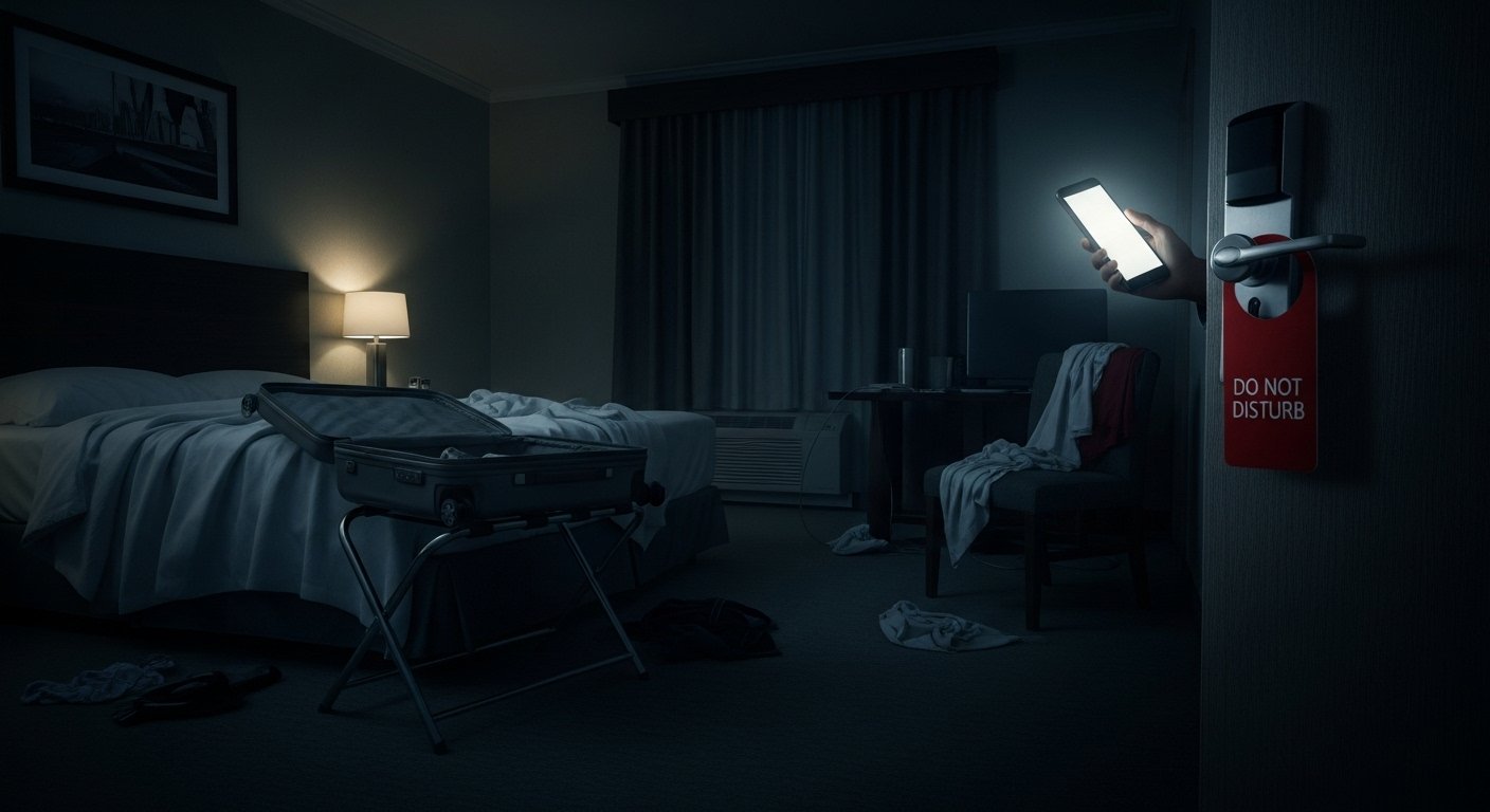 Going to a hotel for the night? Don't turn on the light the moment you enter the room!