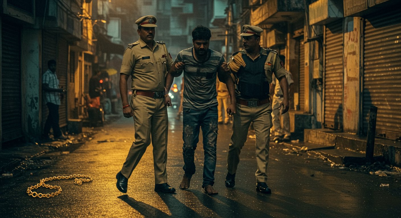 Doctor's Chain Snatcher Turns Out To Be Aligarh's Notorious History-Sheeter; Two Arrested In Police Encounter!