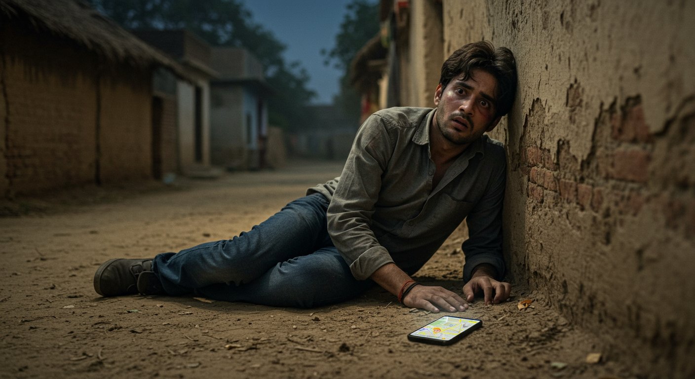 UP: Google Maps led them to the wrong village instead of their girlfriend's house; at midnight, youths thrashed them so badly that their romantic obsession vanished!