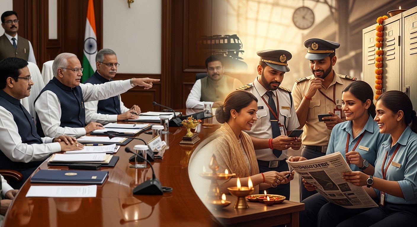 रेलवे कर्मचारियों को जल्द दिवाली बोनस देगी सरकार:कैबिनेट मीटिंग में फैसला होगा, रेलवे यूनियन की बोनस की राशि बढ़ाने की मांग