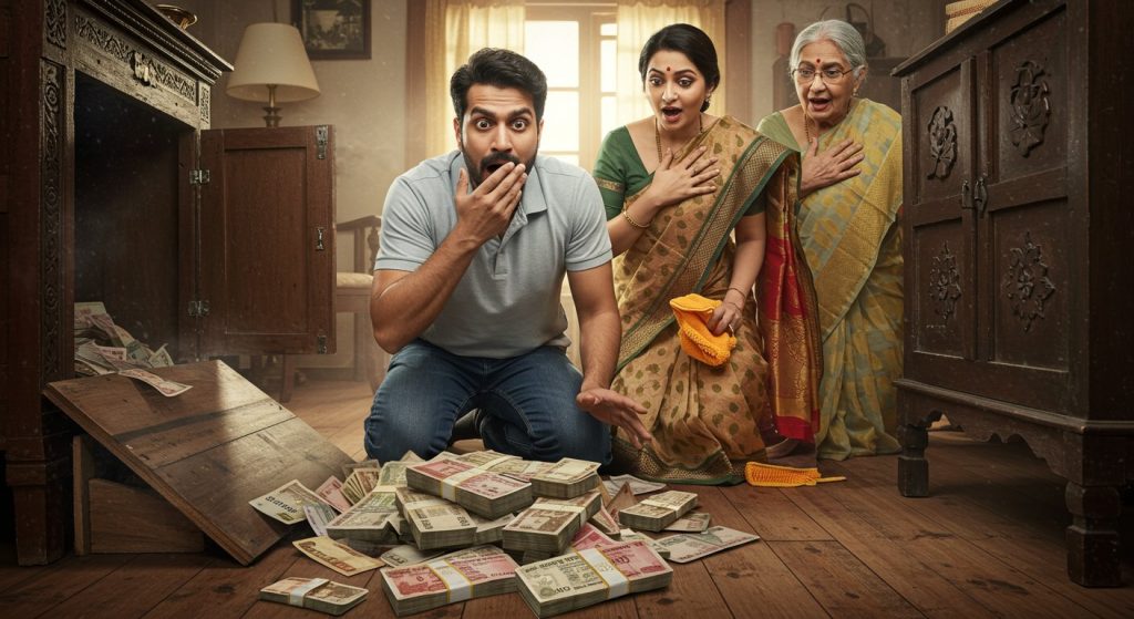 Grandfather's Hidden Rs 3 Lakh Treasure Found During House Cleaning! Entire Family Stunned.