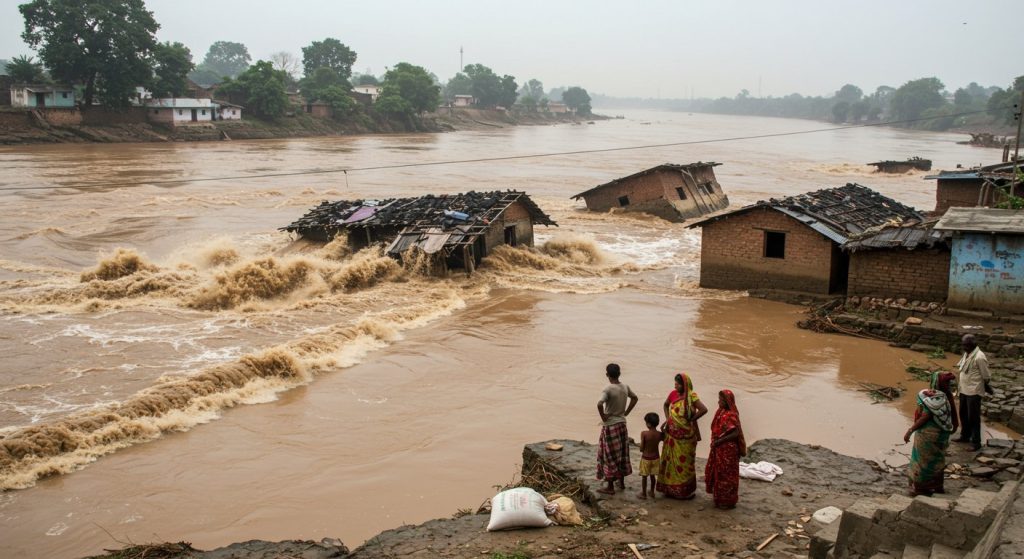 Havoc from Nepal's Water: Saryu Engulfs Many Homes in Sitapur; Victims Get Just 20 Kg Ration!