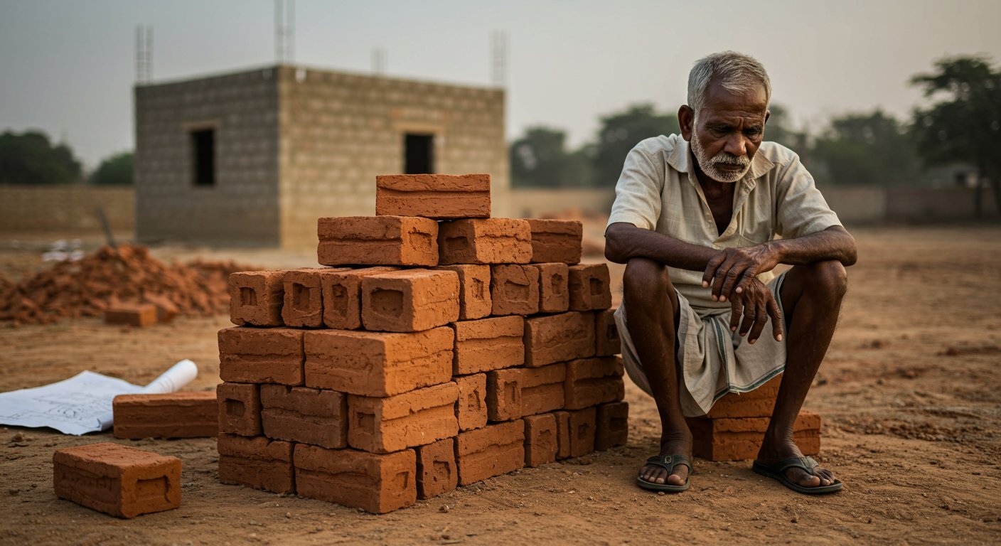 जीएसटी 2.0: मिट्टी की ईंटें नहीं हुईं सस्ती, आम आदमी के सस्ते घर का सपना अधूरा?