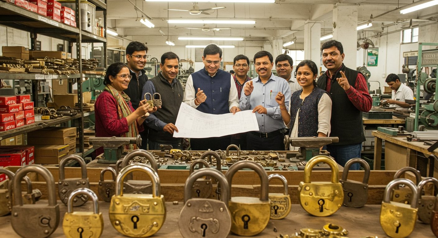 जीएसटी दर घटने से अलीगढ़ के ताला उद्योग में नई जान, उद्यमियों और निर्यातकों में भारी उत्साह
