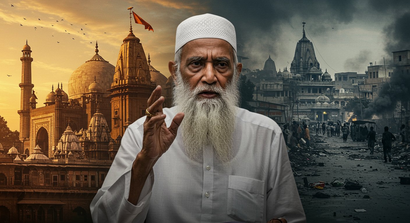 मौलाना तौकीर के भड़काऊ बयान: ज्ञानवापी से संभल हिंसा तक, पहली बार हुई बड़ी कार्रवाई