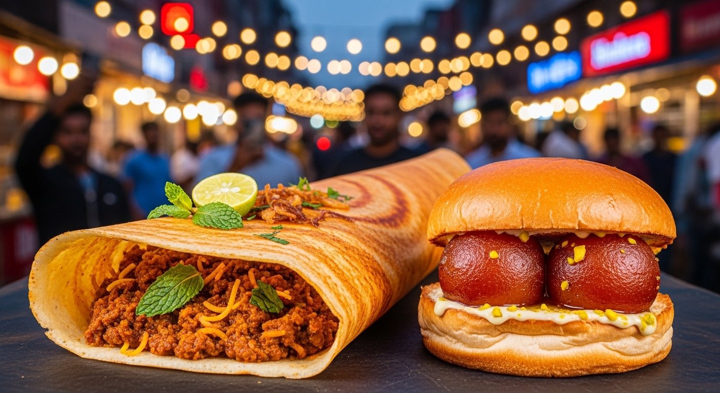 Hyderabad's Unique Food Flavors: From Haleem Dosa to Gulab Jamun Burger, these bizarre dishes have gone viral!