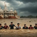 YouTuber trapped in Haryana floods, Mathura-Vrindavan submerged; heavy rain alert in several states.