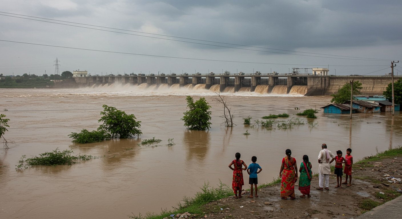 Flood Threat in 4 Districts After Continuous Water Release For 63 Hours From Hathnikund Barrage, Orange Alert in 4; Schools Closed in 7 Districts Including Hisar