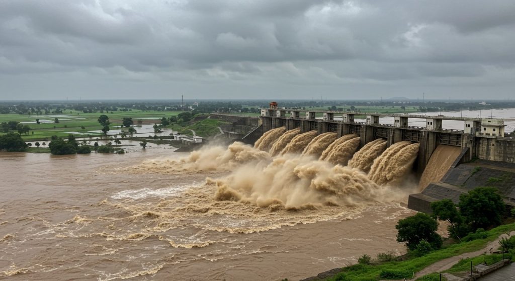Water Release Continues from Hathnikund Barrage: Markanda-Ghaggar Rivers Overflowing, Schools Closed in 8 Districts, 8 Trains Cancelled
