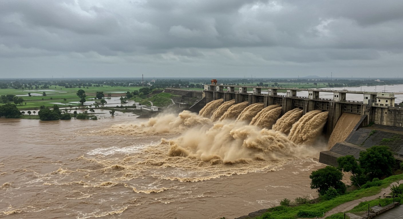 Water Release Continues from Hathnikund Barrage: Markanda-Ghaggar Rivers Overflowing, Schools Closed in 8 Districts, 8 Trains Cancelled