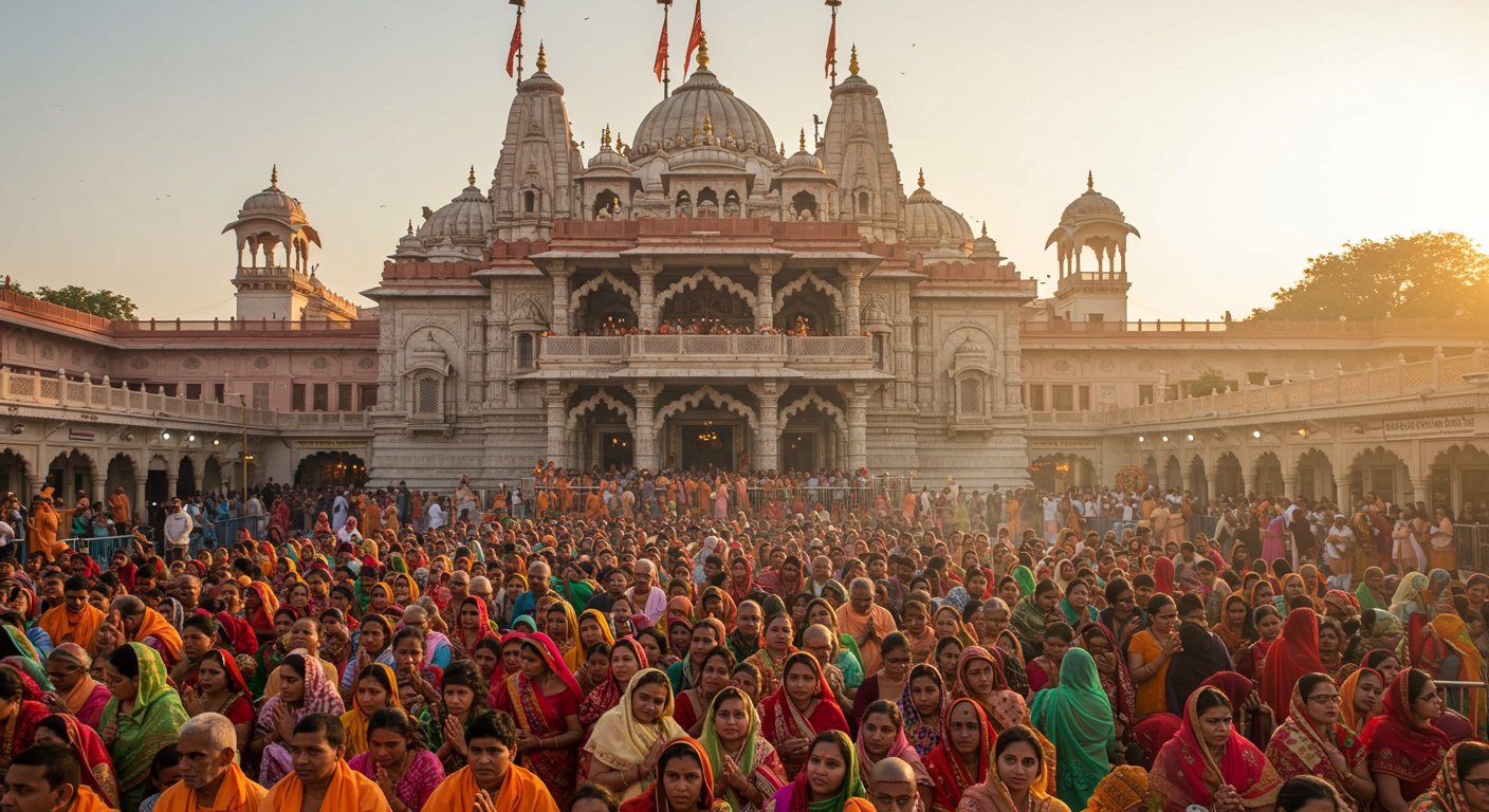 यूपी: बांकेबिहारी मंदिर में दर्शन समय बढ़ाने की अर्जी पर फैसला सुरक्षित, करोड़ों श्रद्धालुओं में जगी आस