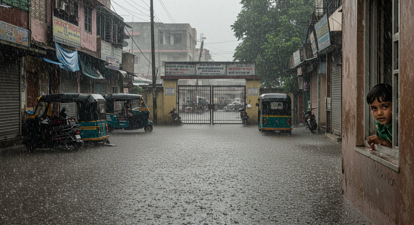 Torrential Rain Wreaks Havoc in Lucknow-Raebareli: Schools Closed, High Alert Issued for 30 Districts