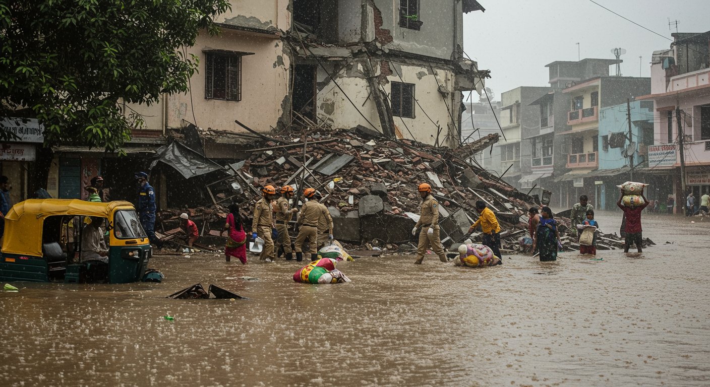Home Minister Shah Speaks to Punjab CM, Governor: 9 Districts Flooded, Jalandhar on Alert; 8-Year-Old Dies in Ludhiana Roof Collapse