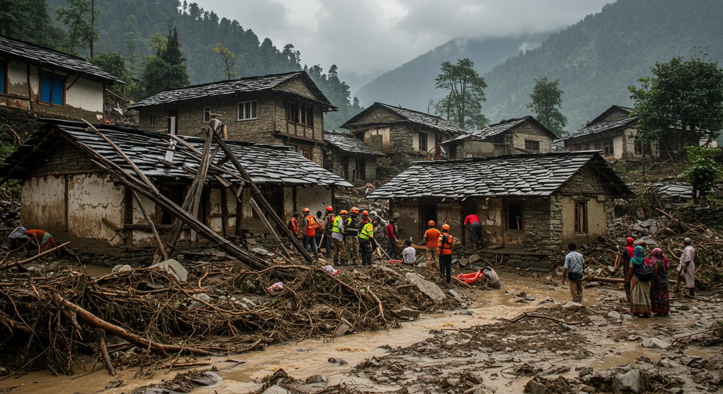 Heavy Rain and Landslides Wreak Havoc in Himachal: Houses Collapse in Kullu, 6 Dead in Mandi; Schools-Colleges Closed in 9 Districts