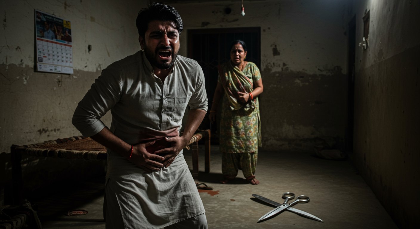UP Shocker: Wife Stabs Husband With Scissors Over Late Return Home, Condition Serious