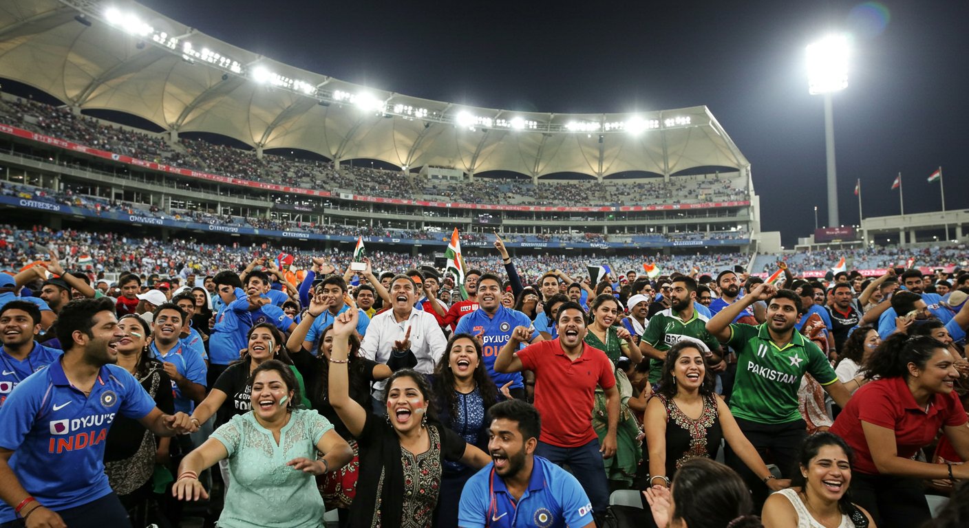 Bhojpuri Song Resonated During India-Pak Match in Dubai, Spectators Danced, Video Went Viral!