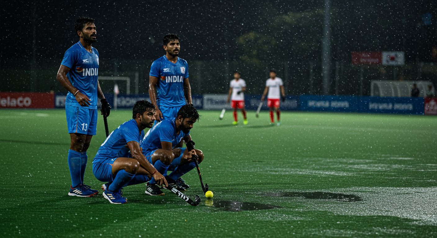 Hockey Asia Cup: India-Korea Match Disrupted by Rain, Team India's Unbeaten Campaign in Group Stage Continues