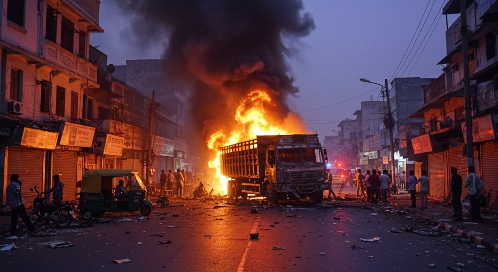 Indore: Truck Crushes 15 People, Kills 3; Entered No-Entry Zone, Collided For A Kilometre; Burned After Blast