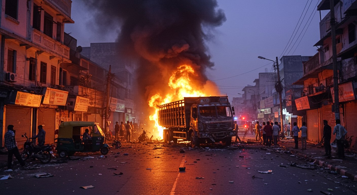 Indore: Truck Crushes 15 People, Kills 3; Entered No-Entry Zone, Collided For A Kilometre; Burned After Blast
