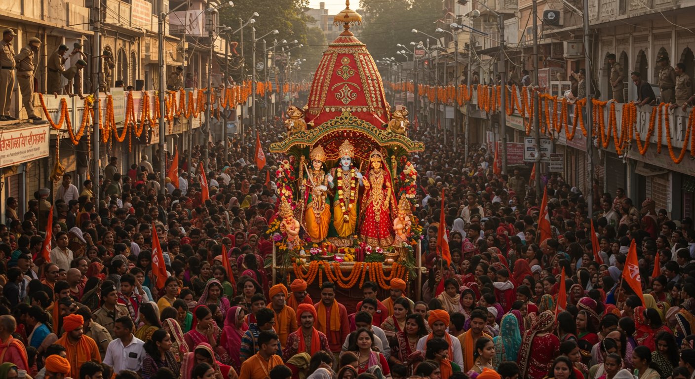 Janakpuri Mahotsav 2025: Grand Ram Barat procession today, police deployed on rooftops for security; no entry for these vehicles